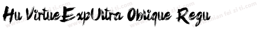 Hu VirtueExpUltra Oblique Regular字体转换
